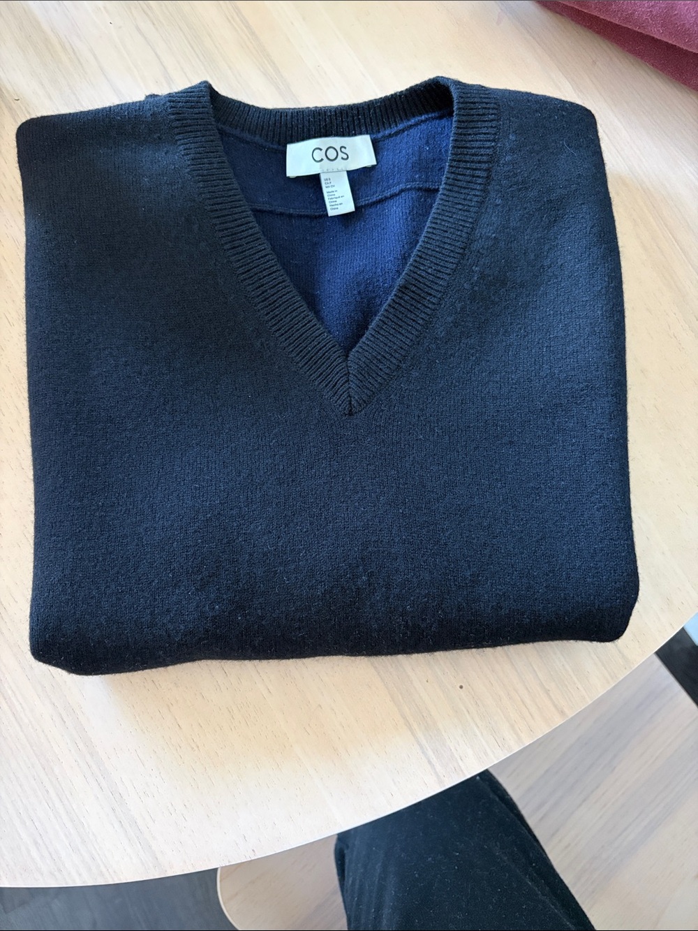 COS Sleeveless Wool V-Neck Sweater